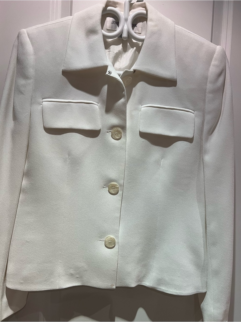 Jones New York Cream Blazer Jacket & Matching Dress Fully Lined ๐ - Picture 8 of 14